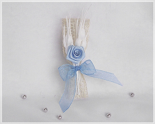 Boutonnière de mariage artisanale BM44